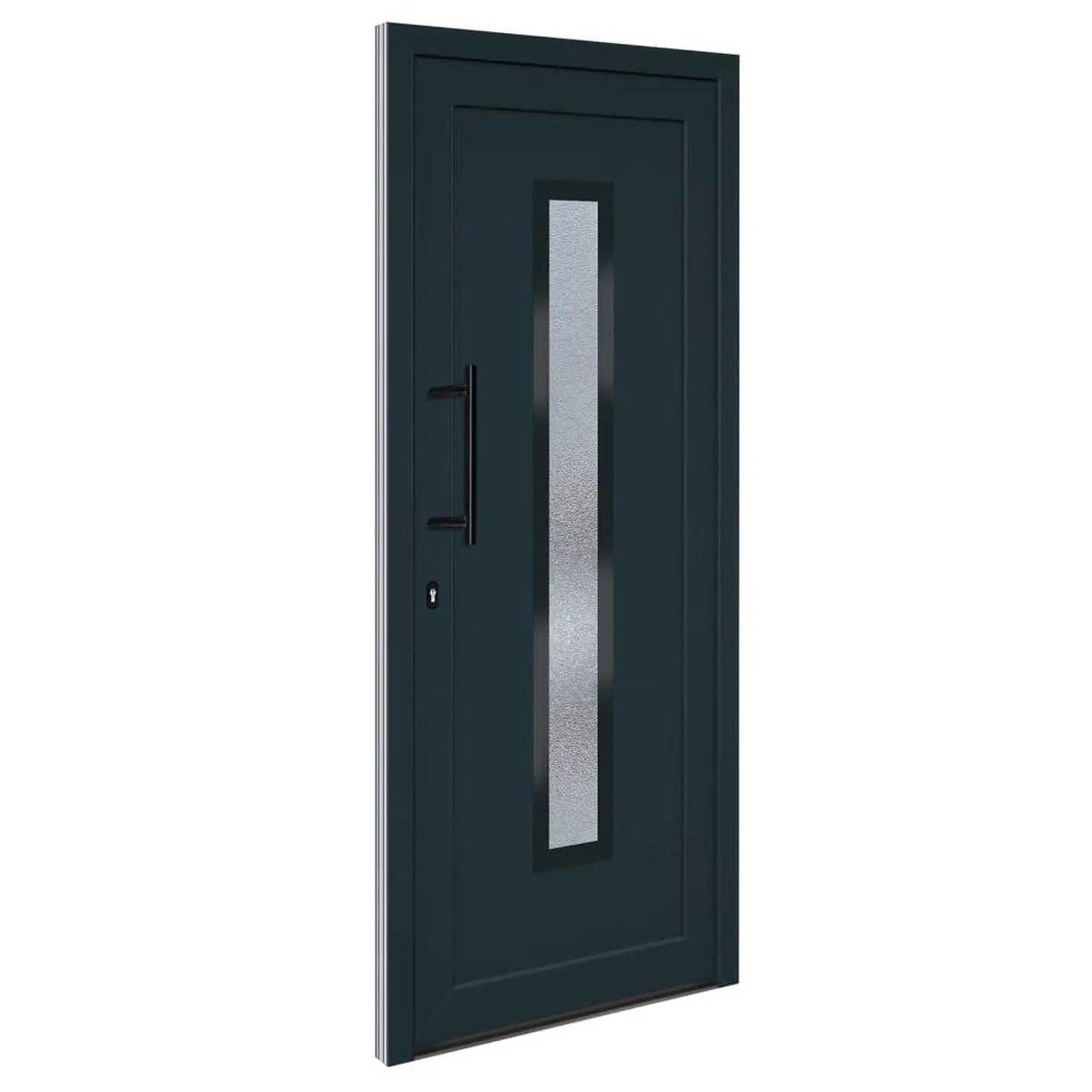 vidaXL Haustür Anthrazit 88x200 cm PVC 3157084