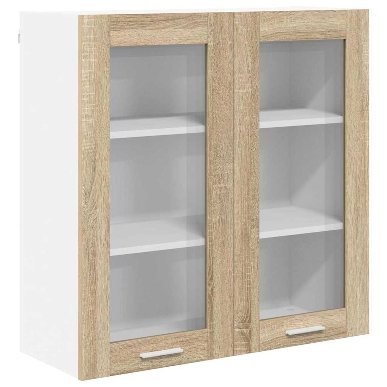 vidaXL Hängeschrank Riga Sonoma-Eiche 80 x 31 x 80 cm Holzwerkstoff 884324