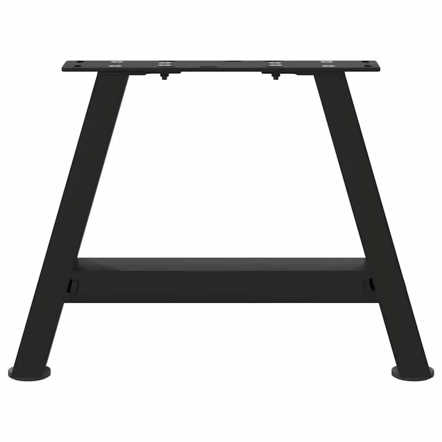 Schwarze vidaXL Couchtischbeine in A-Form, 2er Set aus Stahl, 30x30-31 cm.