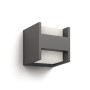 Anthrazitfarbene Philips LED Außenwandleuchte Arbour mit Up/Down Lichteffekt.