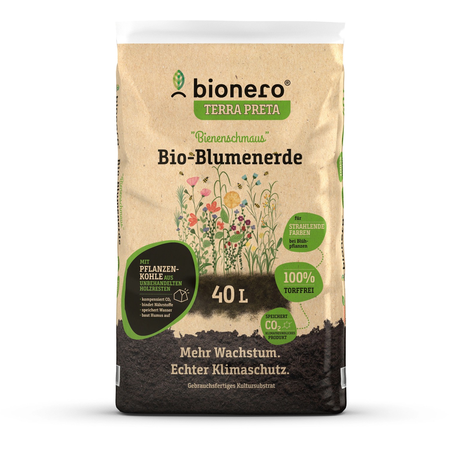 bionero BioBlumenerde "Bienenschmaus" 40 l kaufen bei OBI