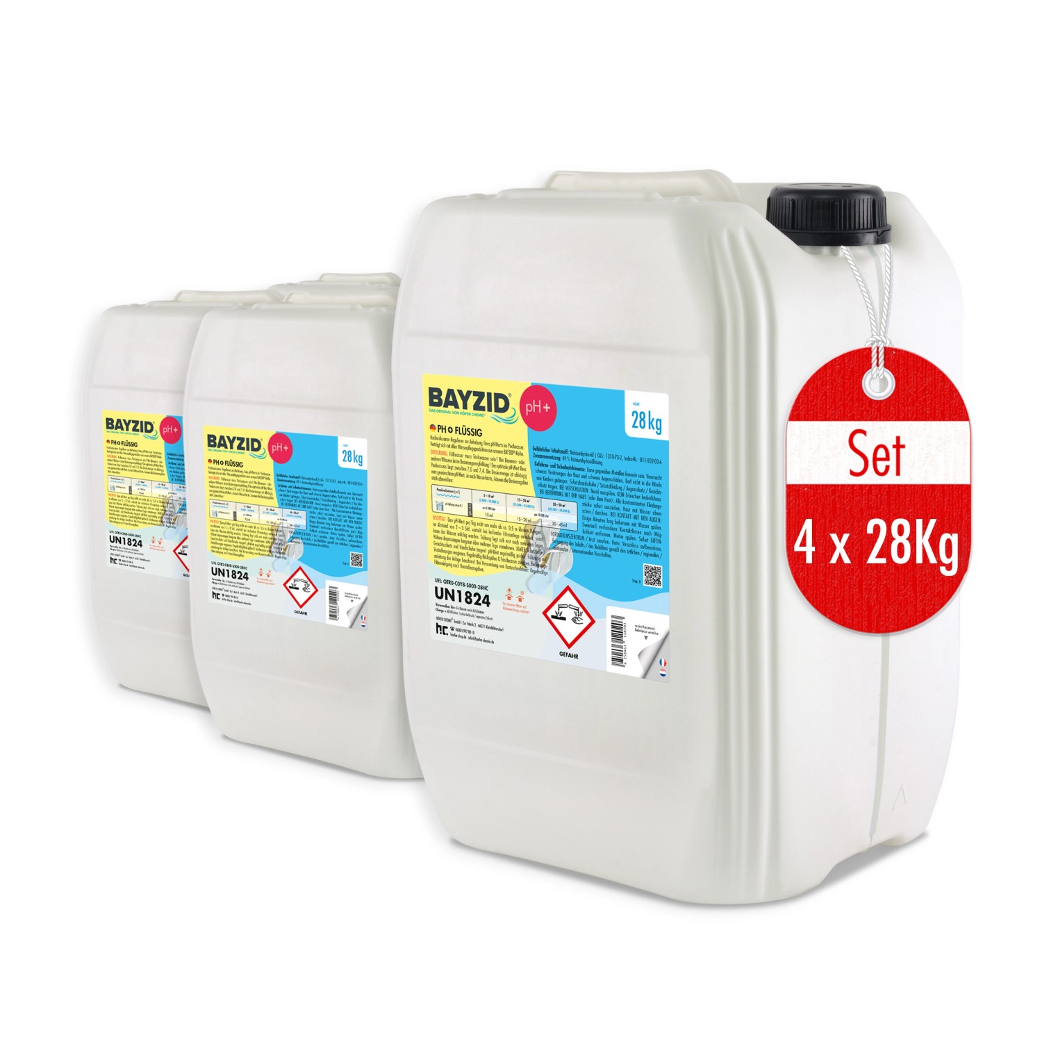 Bayzid pH Plus Flüssig 4 x 28kg