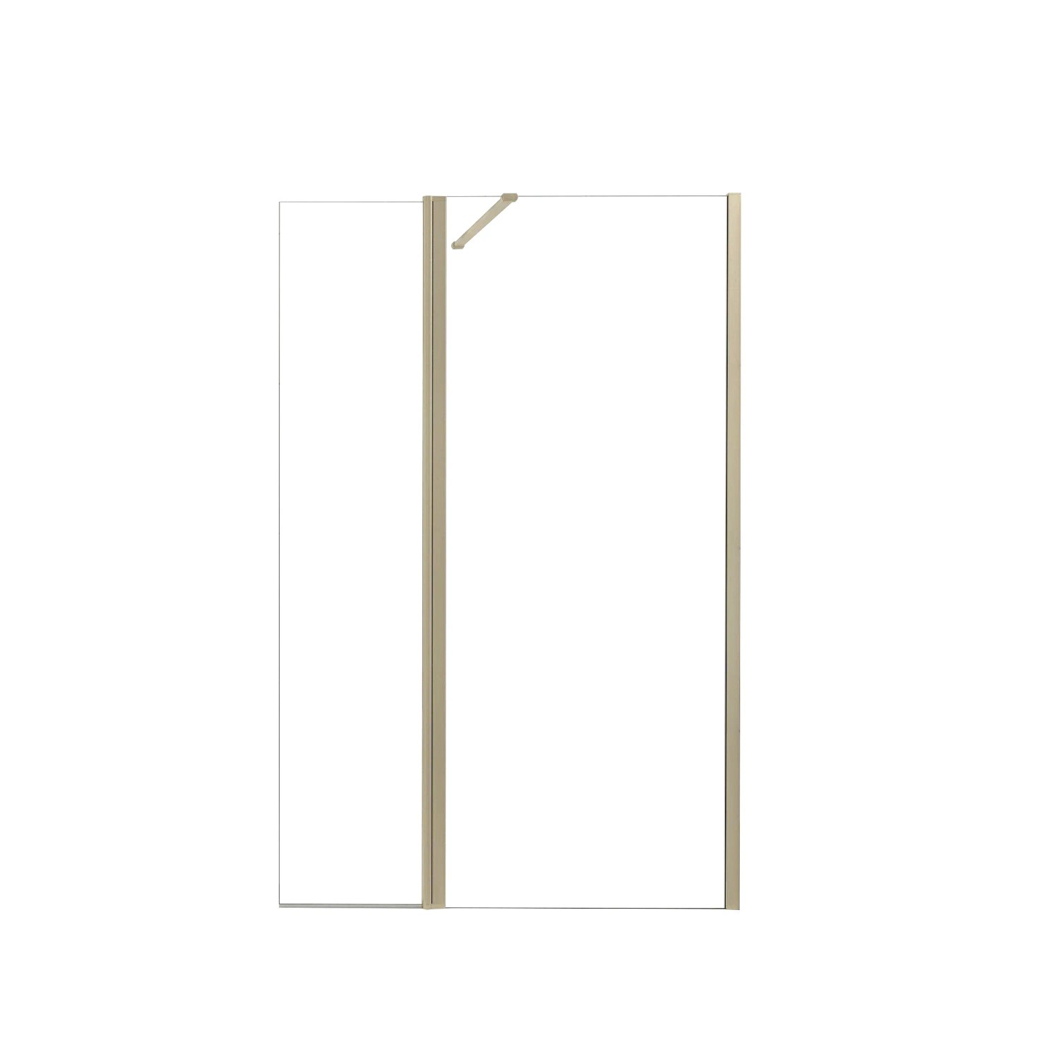 AICA Walk in Duschwand B.60xH.200cm mit Flipper-Panel B.40xH.200cm 8mm Klar günstig online kaufen