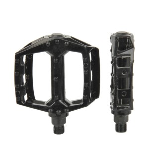 Fischer Pedale für MTB/BMX, Alu-Pins, schwarz, für sicheren Halt beim Radfahren.
