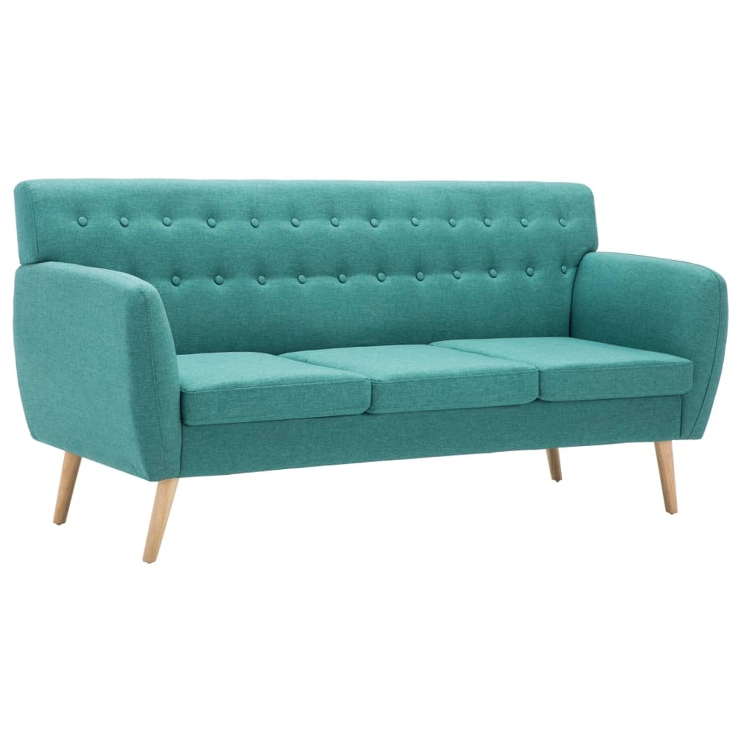 vidaXL 3-Sitzer-Sofa Stoff 172x70x82 cm Grün günstig online kaufen