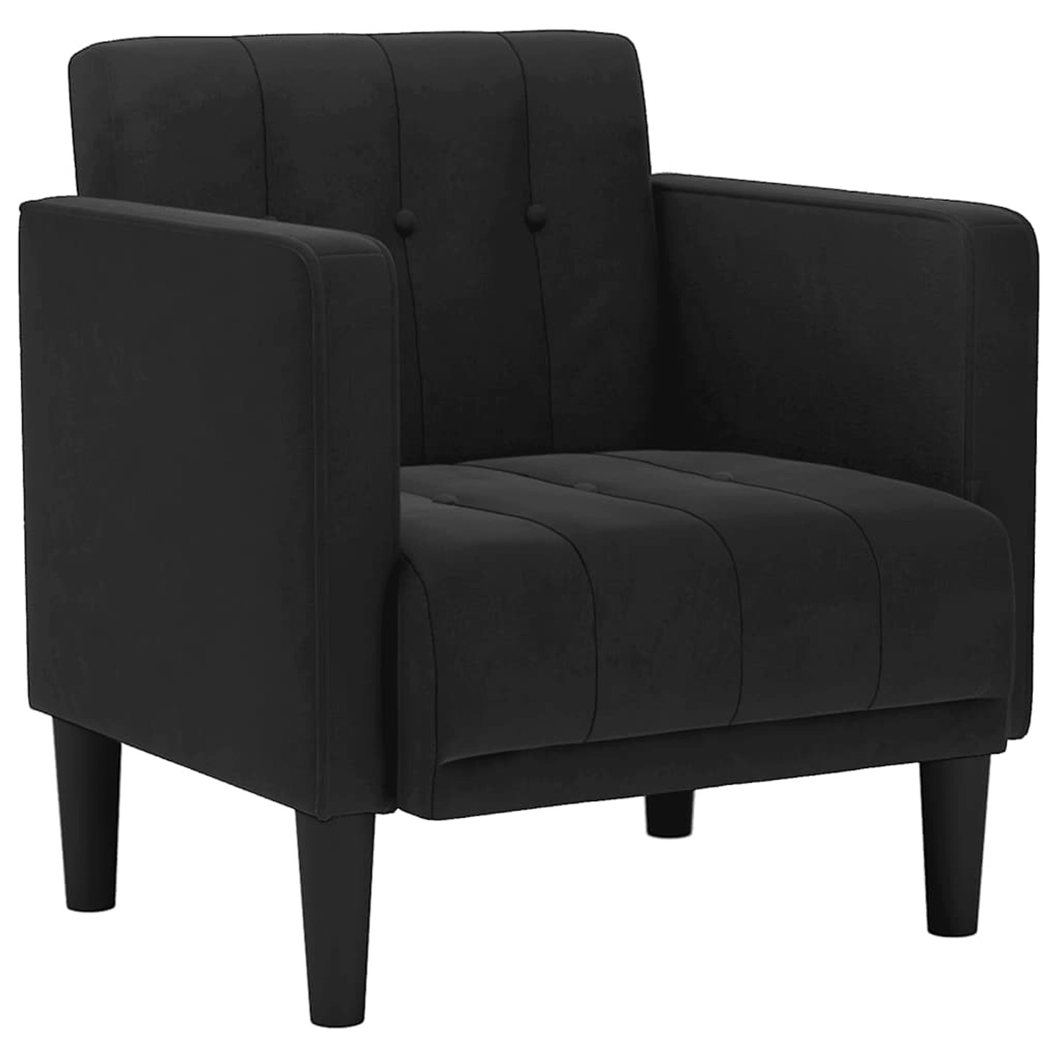 vidaXL Sessel mit Armlehnen Schwarz 53 cm Samt 4100557 günstig online kaufen