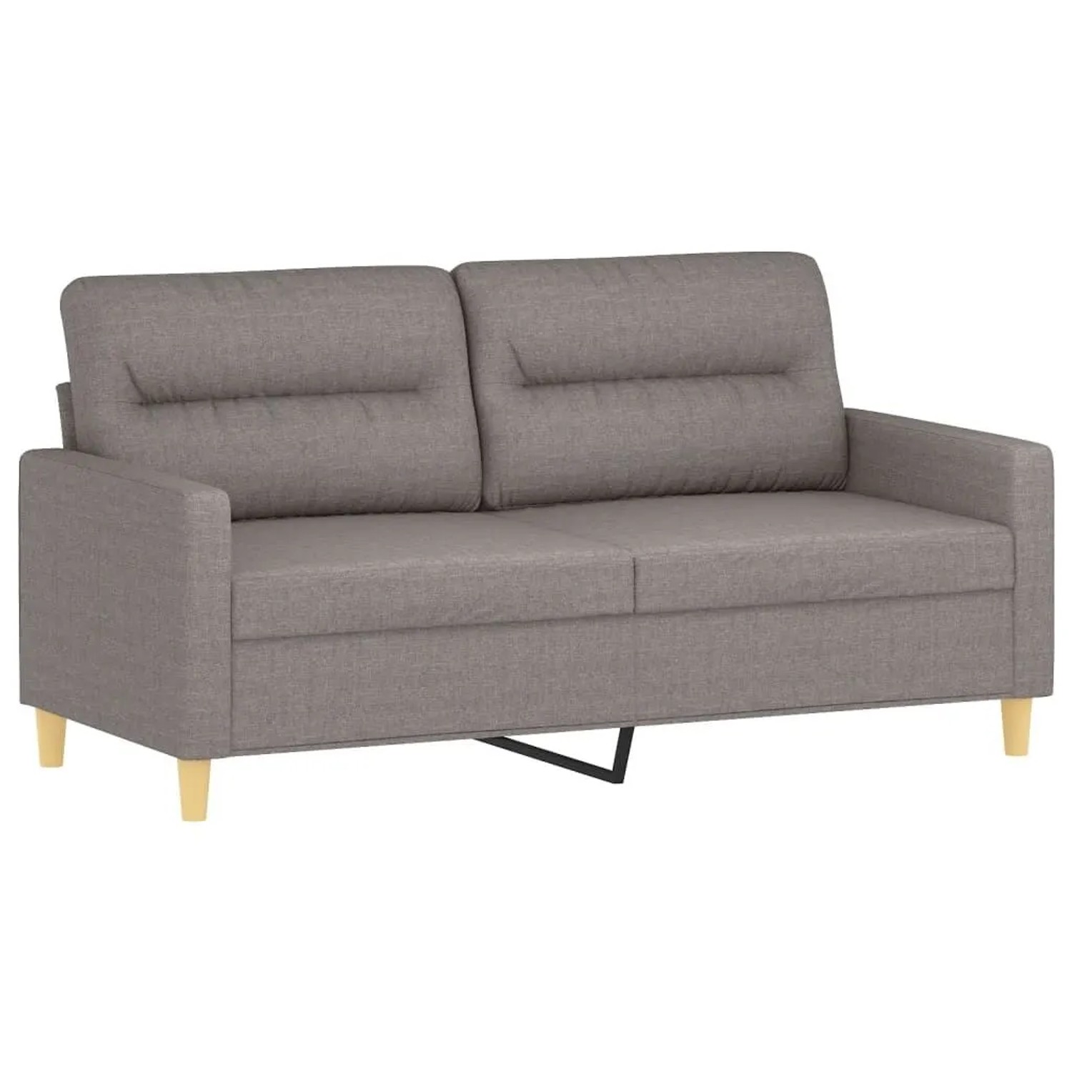 vidaXL 2-Sitzer-Sofa Taupe 140 cm Stoff 359242 günstig online kaufen