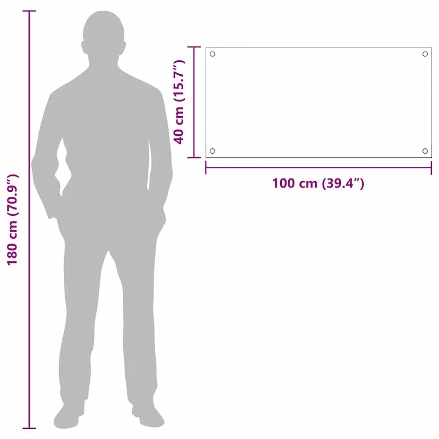 vidaXL Küchenrückwand 2 pcs Transparent 100 x 40 cm Gehärtetes Glas 3415539_10
