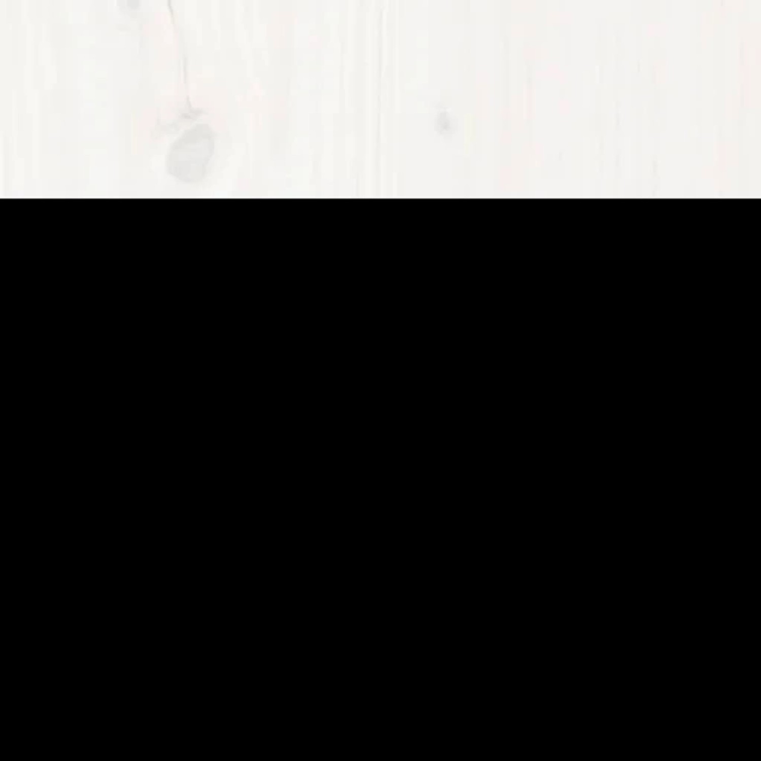 Weißes Massivholzbett mit Kopfteil aus Kiefernholz, 120x200 cm.