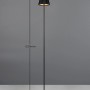 Schwarze Reality LED Stehleuchte Suarez, dimmbar, IP44, Höhe 123cm.