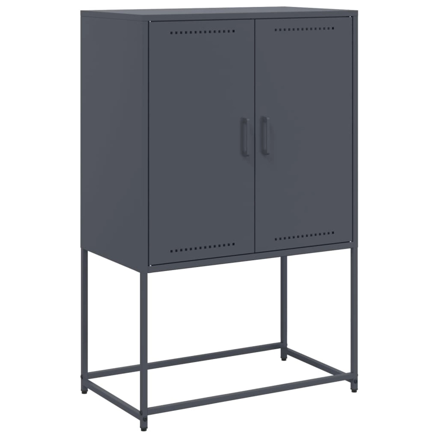vidaXL Highboard Anthrazit 68,5x38,5x107 cm Stahl 846508 günstig online kaufen