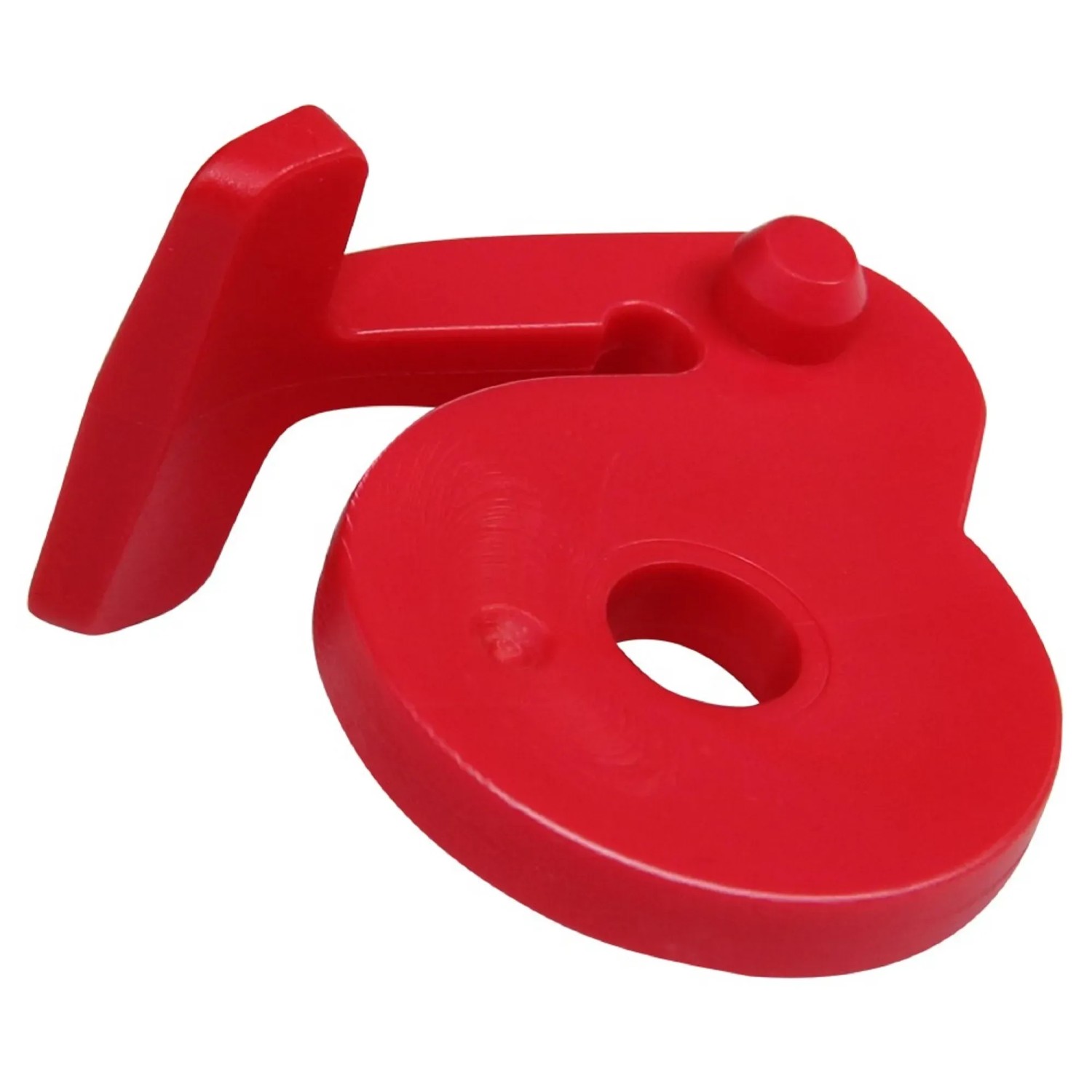 Roter Stema Winkelhebelverschluss für Anhänger, 2er Set, aus Kunststoff.
