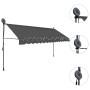 vidaXL Einziehbare Markise Handbetrieben mit LED 350 cm Anthrazit 145867_3