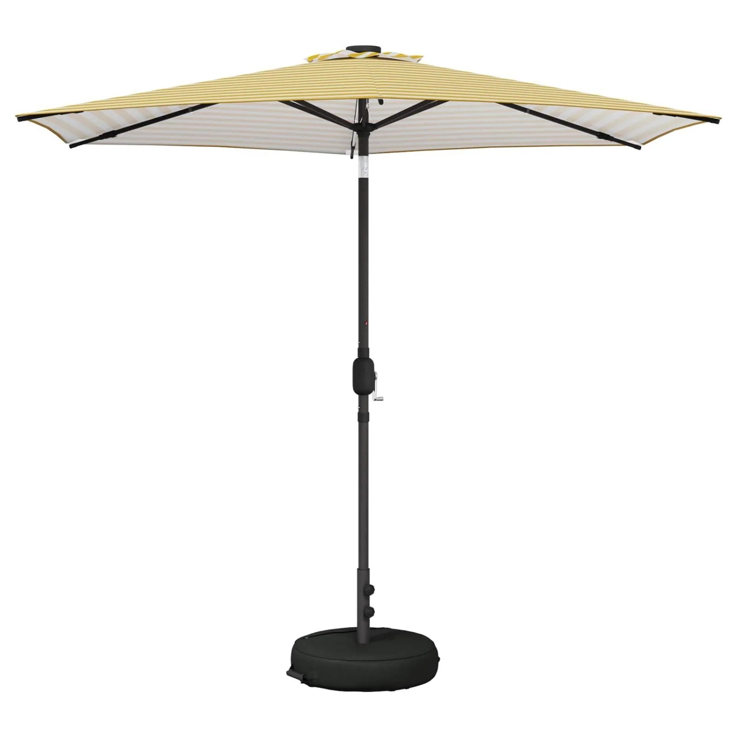 vidaXL Gartenparasol mit LED-Lichtern und Sockel 270 x 270 cm 42036264