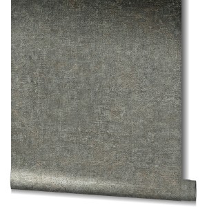 Marburg Vliestapete Vintage Deluxe Roststruktur Grau-Anthrazit auf Rolle.