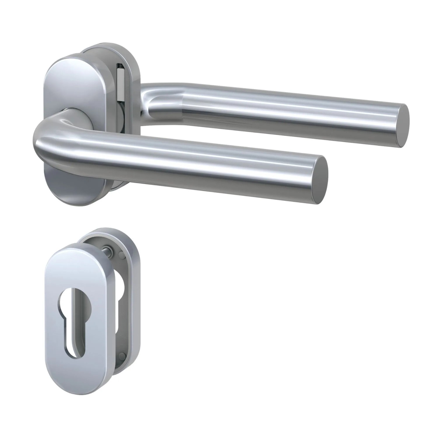 Basi - Schmalrahmen-Garnitur - Edelstahl - L-Form - 7302-0208