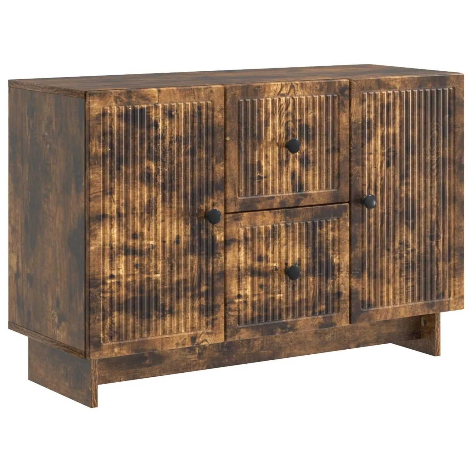 vidaXL Sideboard Geräucherte Eiche 89 x 34,5 x 60 cm Holzwerkstoff 893970