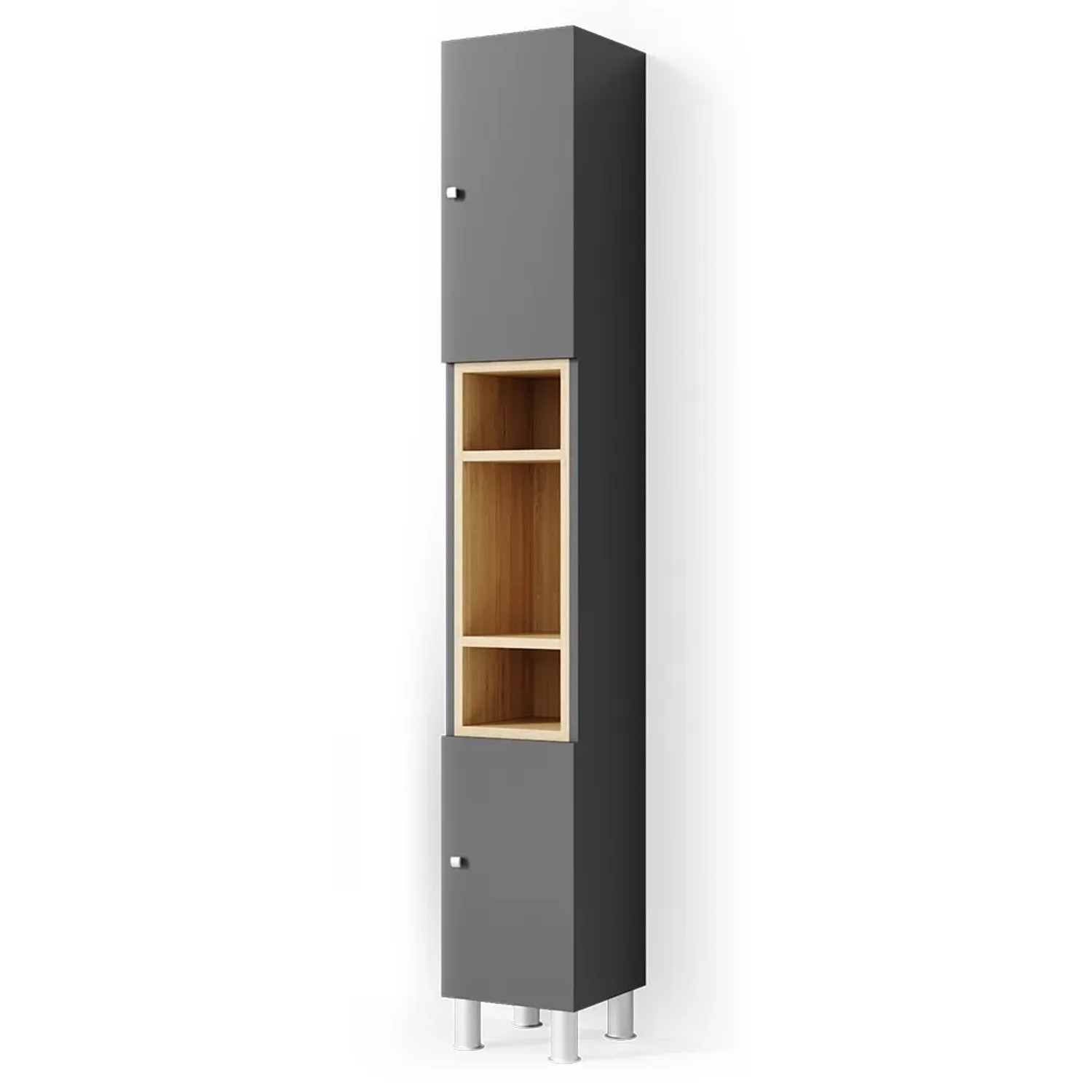 Vicco Badschrank Aquis Anthrazit 30 x 190