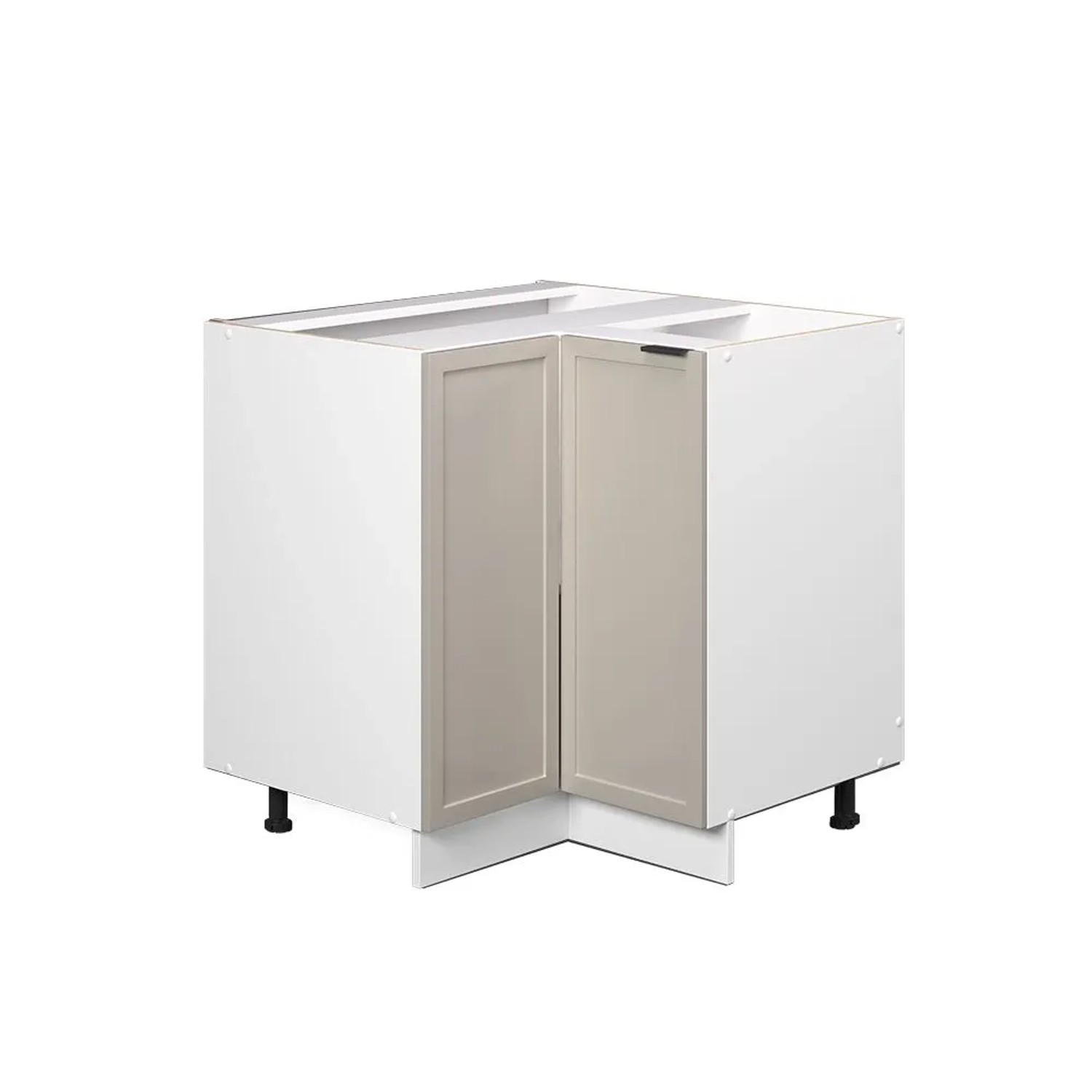 Vicco Eckunterschrank Fame-Line GrauBeige 81 x 82 ohne Arbeitsplatte Art Nr 50425
