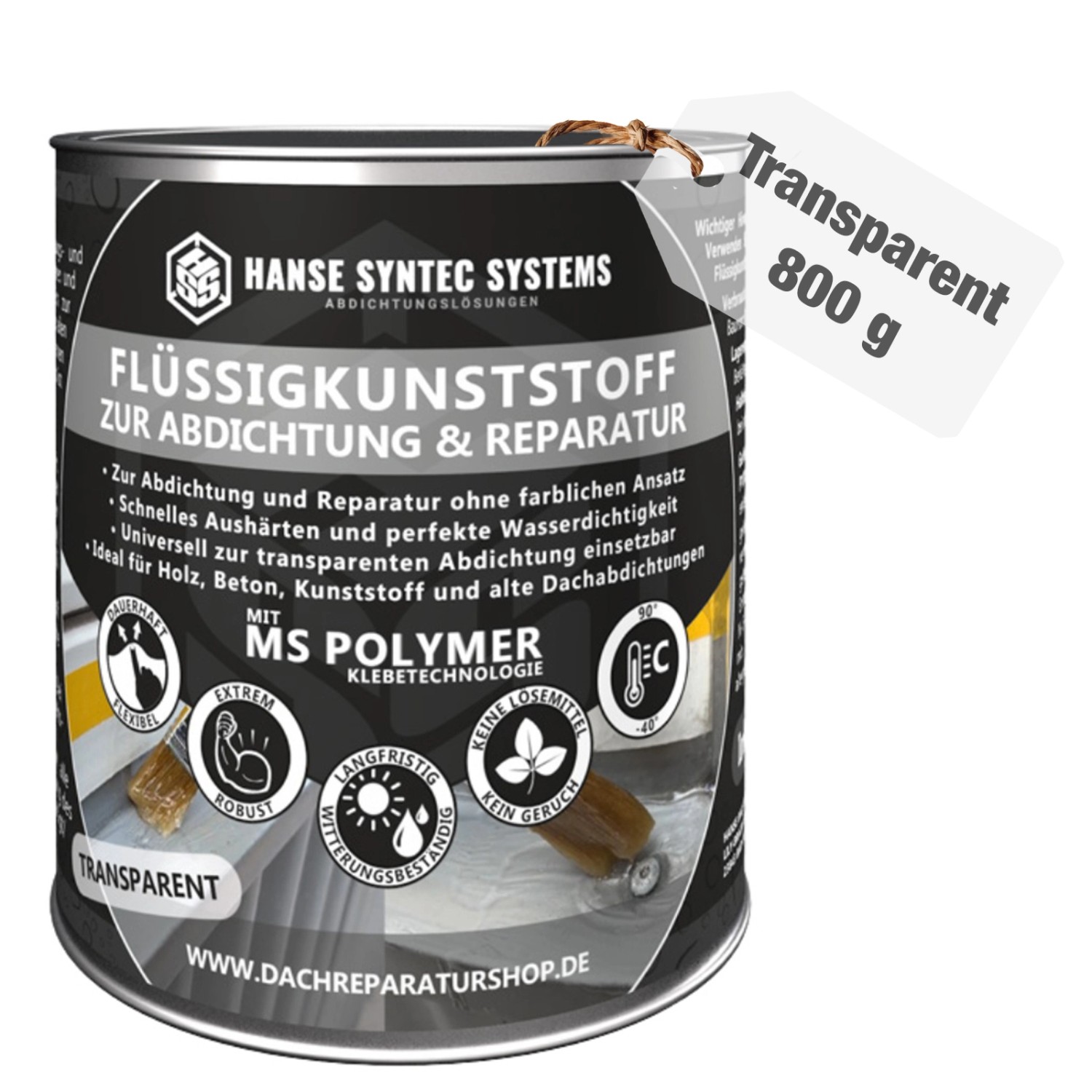 HSS Flüssigkunststoff Transparent 800 g günstig online kaufen