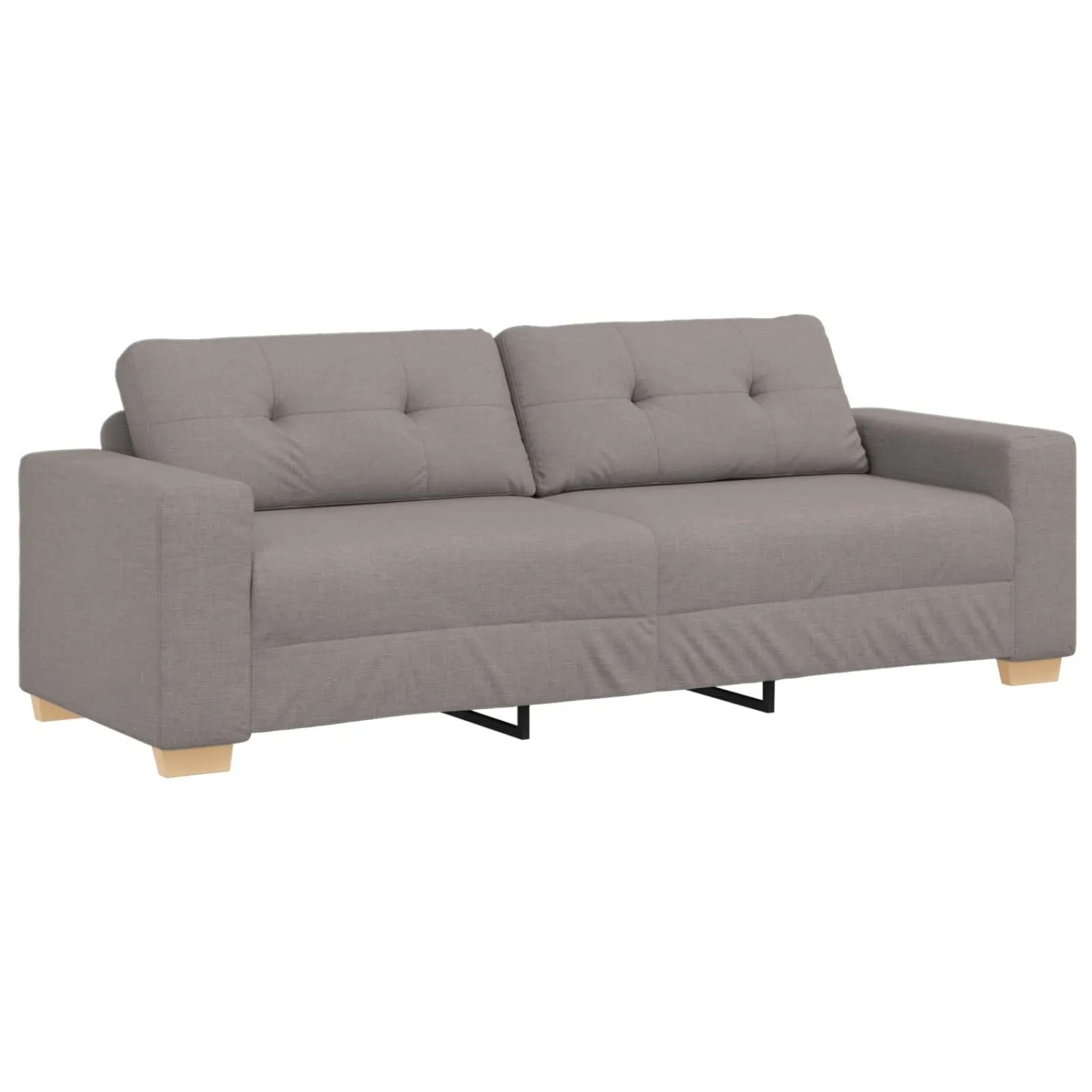 vidaXL Sofa Taupe 221 x 80 x 80 cm Stoff 4105094