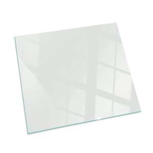 Tulup Glasplatte für Kamin Grau Glasplatte für Öfen Quadrat 50x50 cm Grau Glasplatte für Kamin Kamin Glasplatte