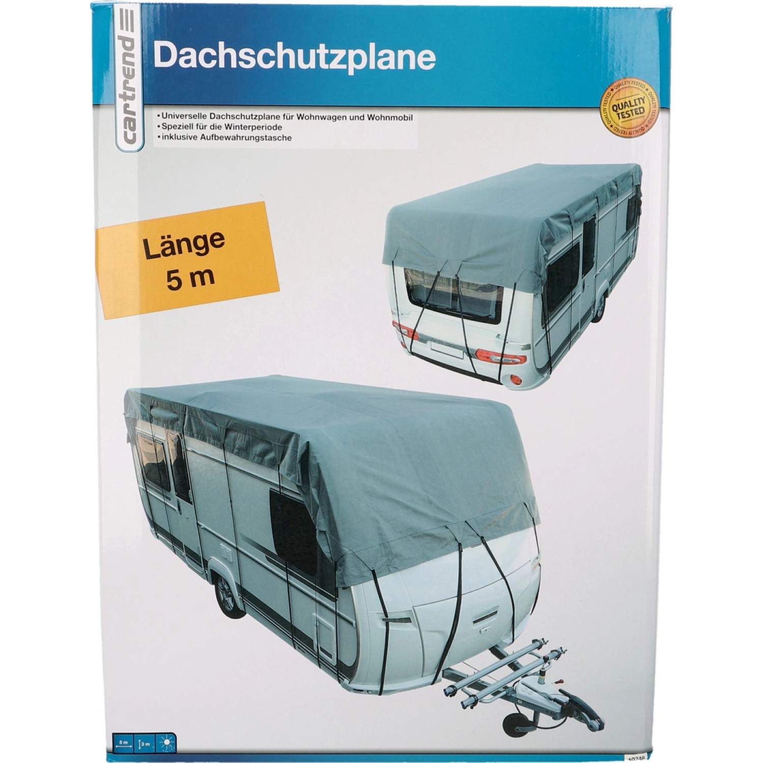 Cartrend Dachschutzplane für Wohnmobil 5 m x 3 m