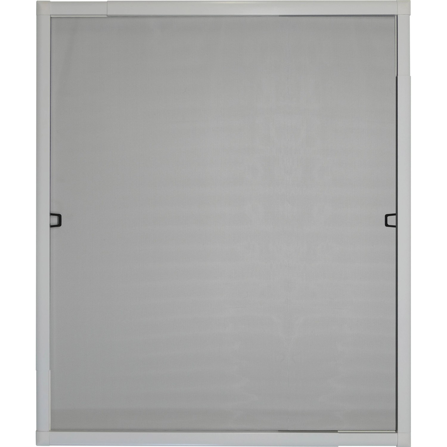 Weißer Teleskop Insektenschutzrahmen für Fenster, flexibel einstellbar bis 120x140 cm.