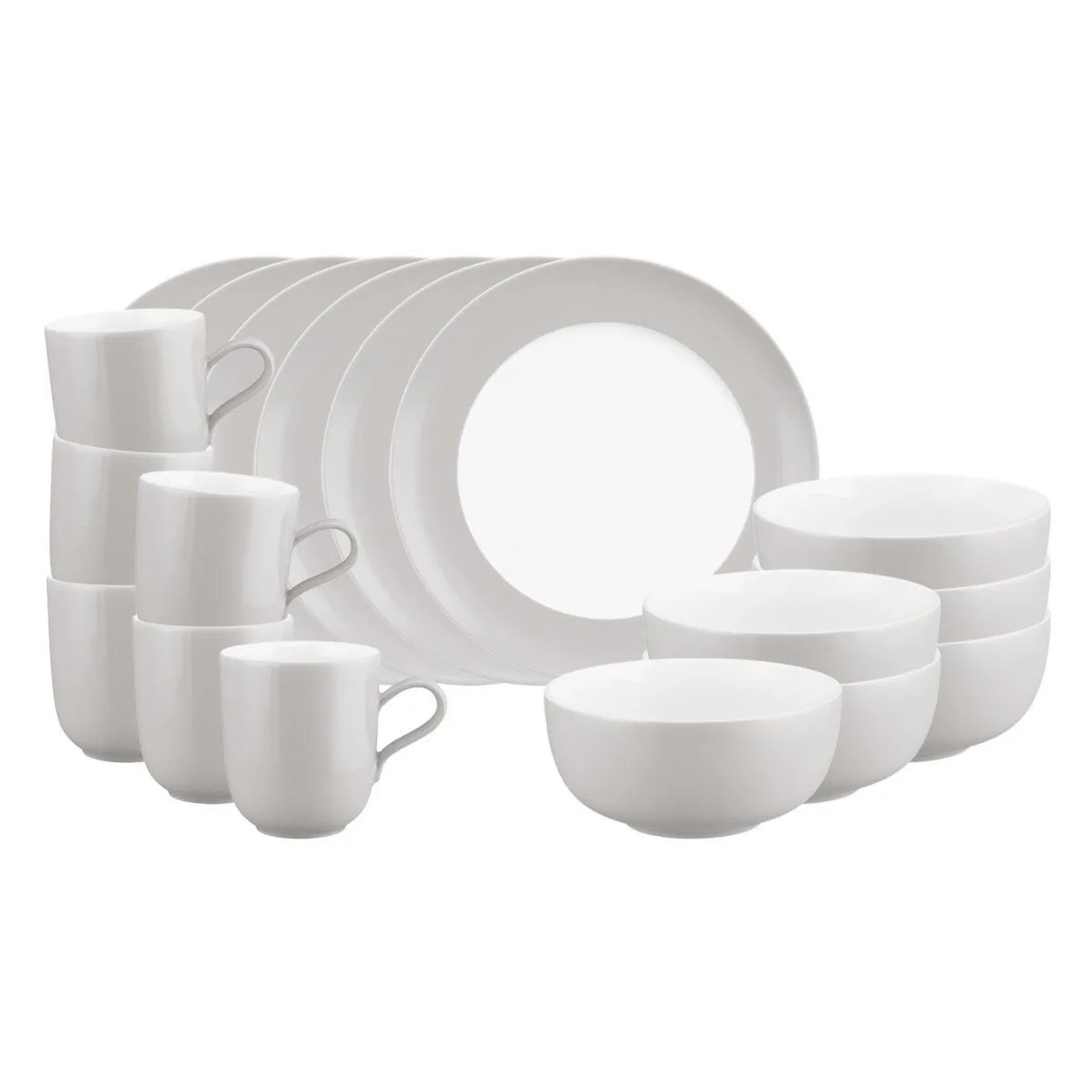Seltmann Weiden Liberty Pure Colors Frühstücks-Set 18-teilig New Grey