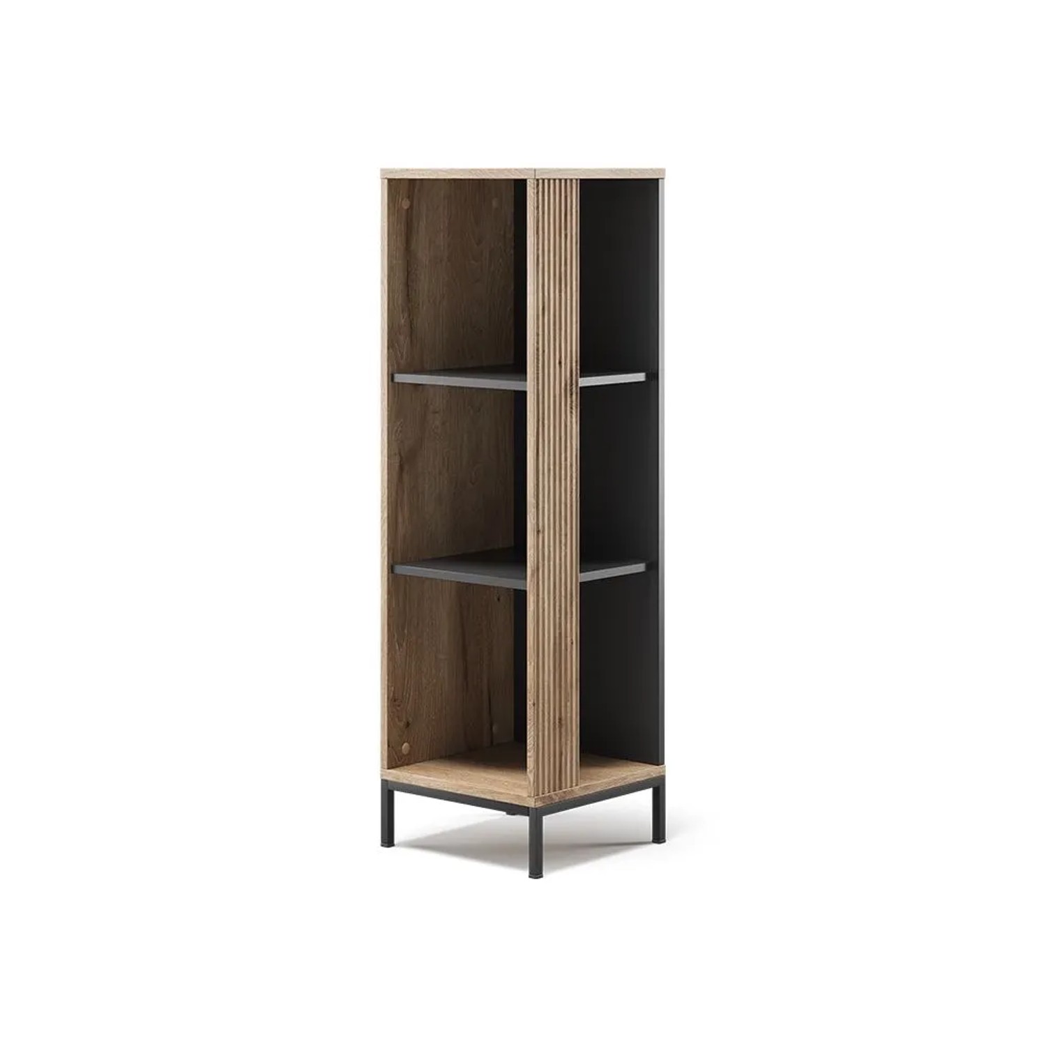 Vicco Bücherregal Eliza Viking Oak 36 x 120 mit 3 Fächern Art Nr 56406