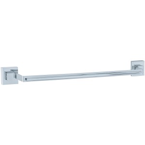 Wenko Badetuchstange Uno Quadro aus Edelstahl, Handtuchhalter für Bad und WC.