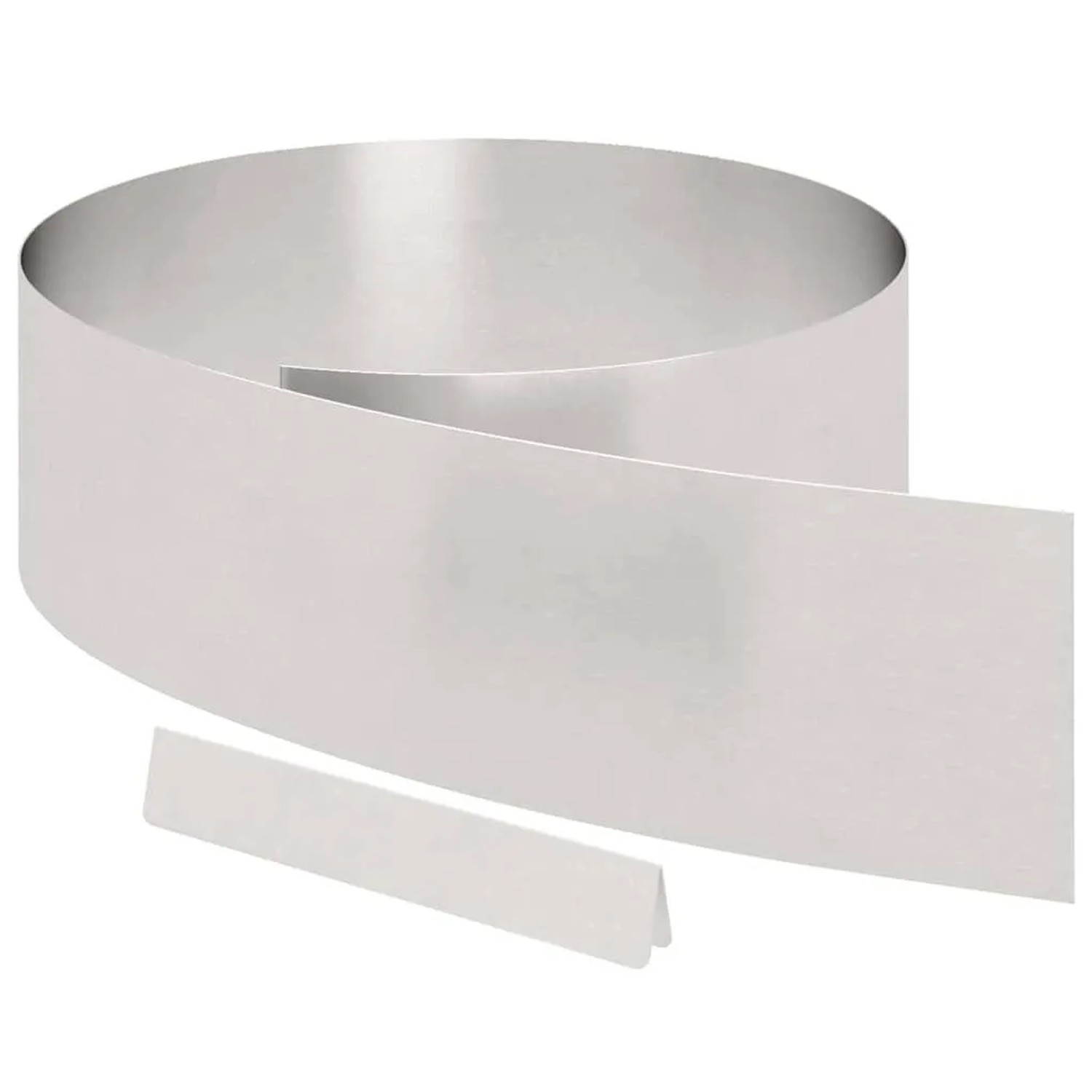 vidaXL Raseneinfassung 4 Stk Silber 450 x 0,05 x 15 cm Edelstahl 868029