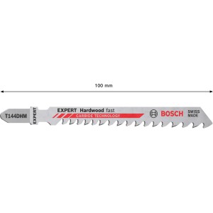 Bosch Expert T144DHM Stichsägeblatt für Hartholz, 3er-Pack.