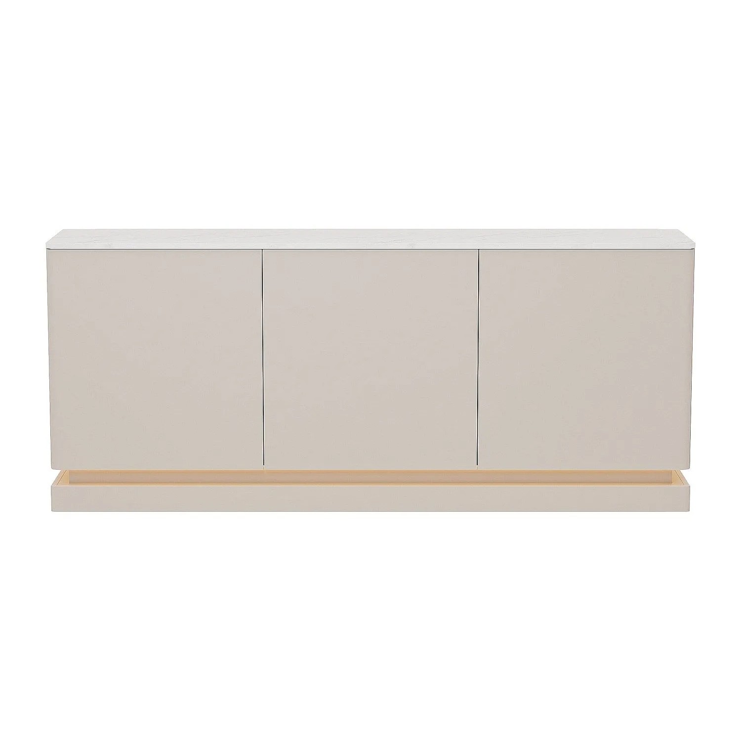 Vente-unique Sideboard Devika Beige  Weiß 189.6 cm