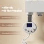 Emke Badheizkörper Elektrisch mit Thermostat und Timer für Handtuchwärmer 40x76cm 400W Weiß Handtuchheizkörper_4