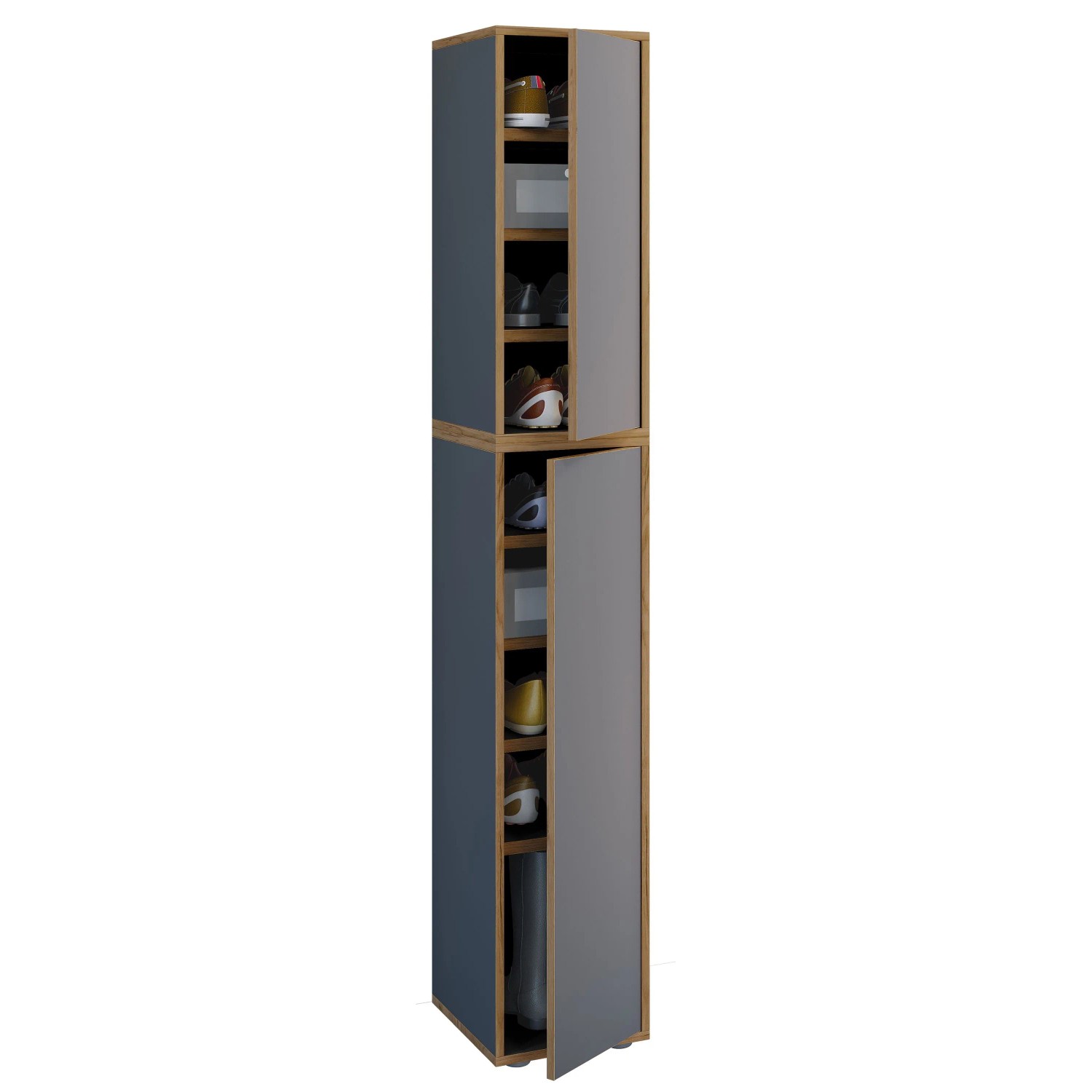 VCM Schuhschrank Salia Anthrazit