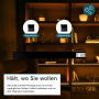 Schwarze LUXULA LED Unterbauleuchte mit magnetischer Befestigung unter Regal
