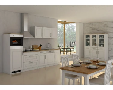cm E-Geräten Weiß Held 300 bei Rom kaufen mit Möbel Küchenzeile OBI Landhaus Matt