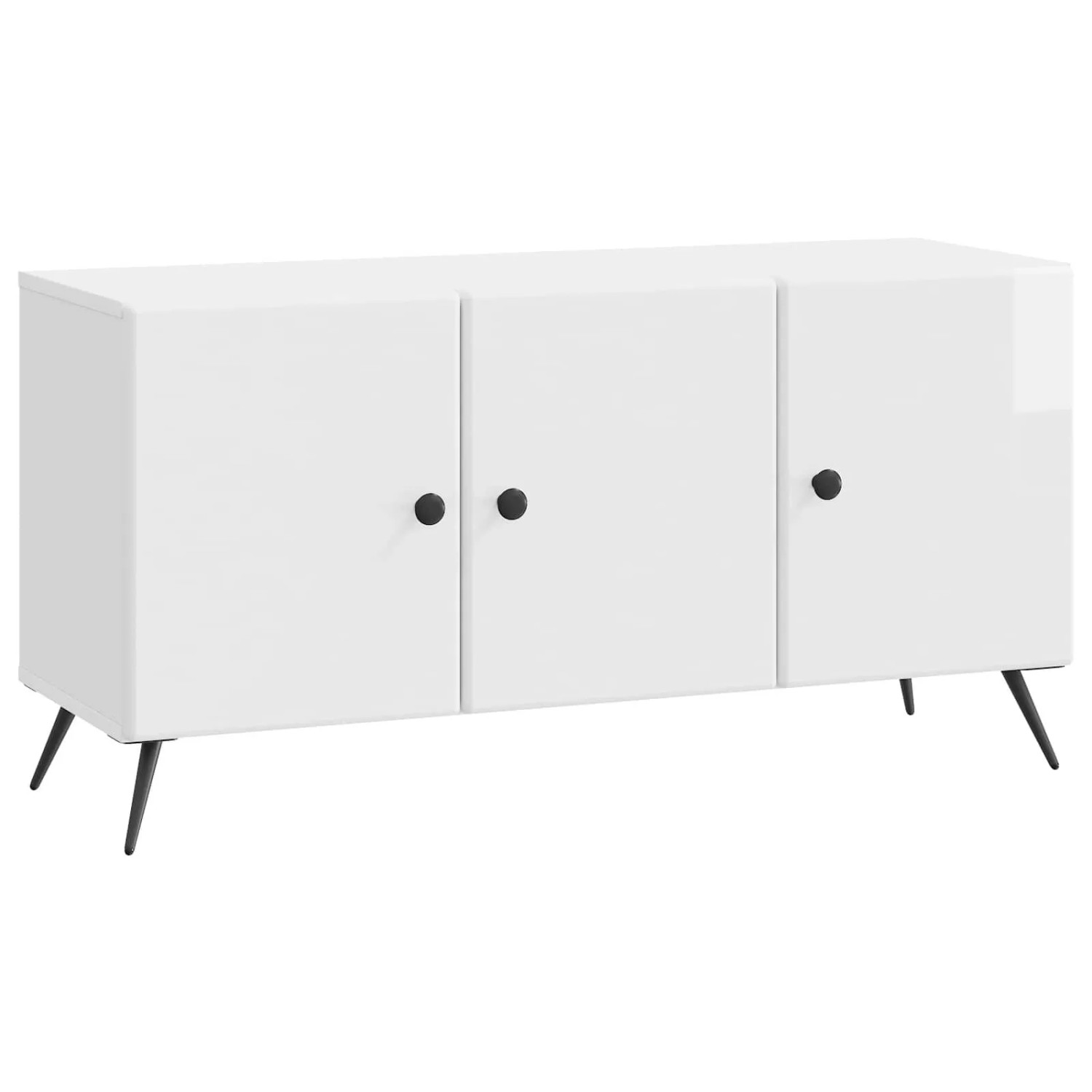 vidaXL TV-Schränk Hochglanz Weiß 99 x 34,5 x 50 cm Holzwerkstoff 895639