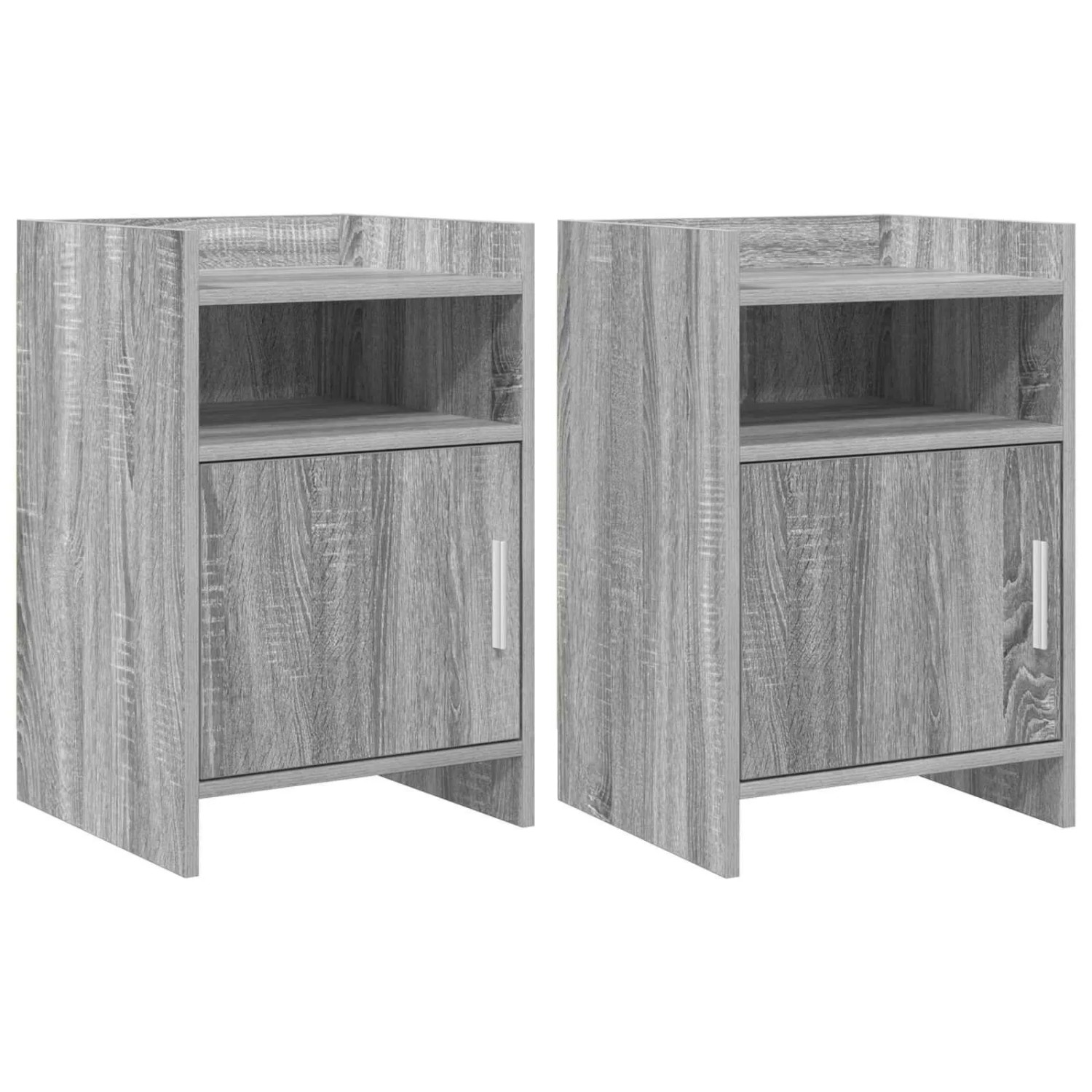 vidaXL Nachttische 2 Stk Grau Sonoma 40 x 36 x 60 cm Holzwerkstoff 8011046