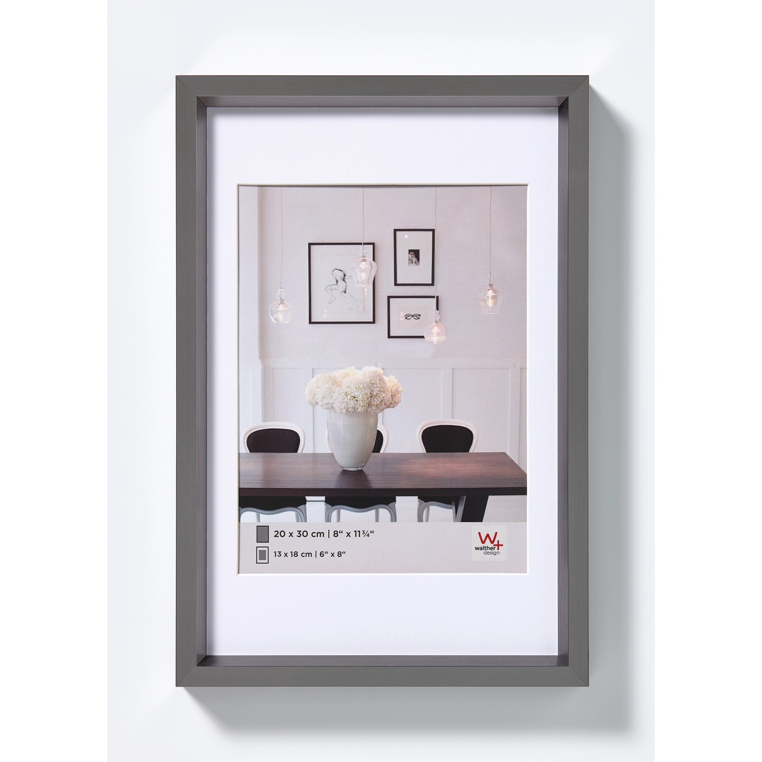 walther design Steel Style Kunststoff Bilderrahmen  40x50 cm Stahl günstig online kaufen