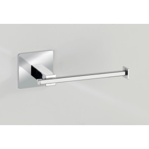 Wenko Turbo-Loc Toilettenpapierhalter Quadro aus Edelstahl, zur Wandmontage ohne Bohren.