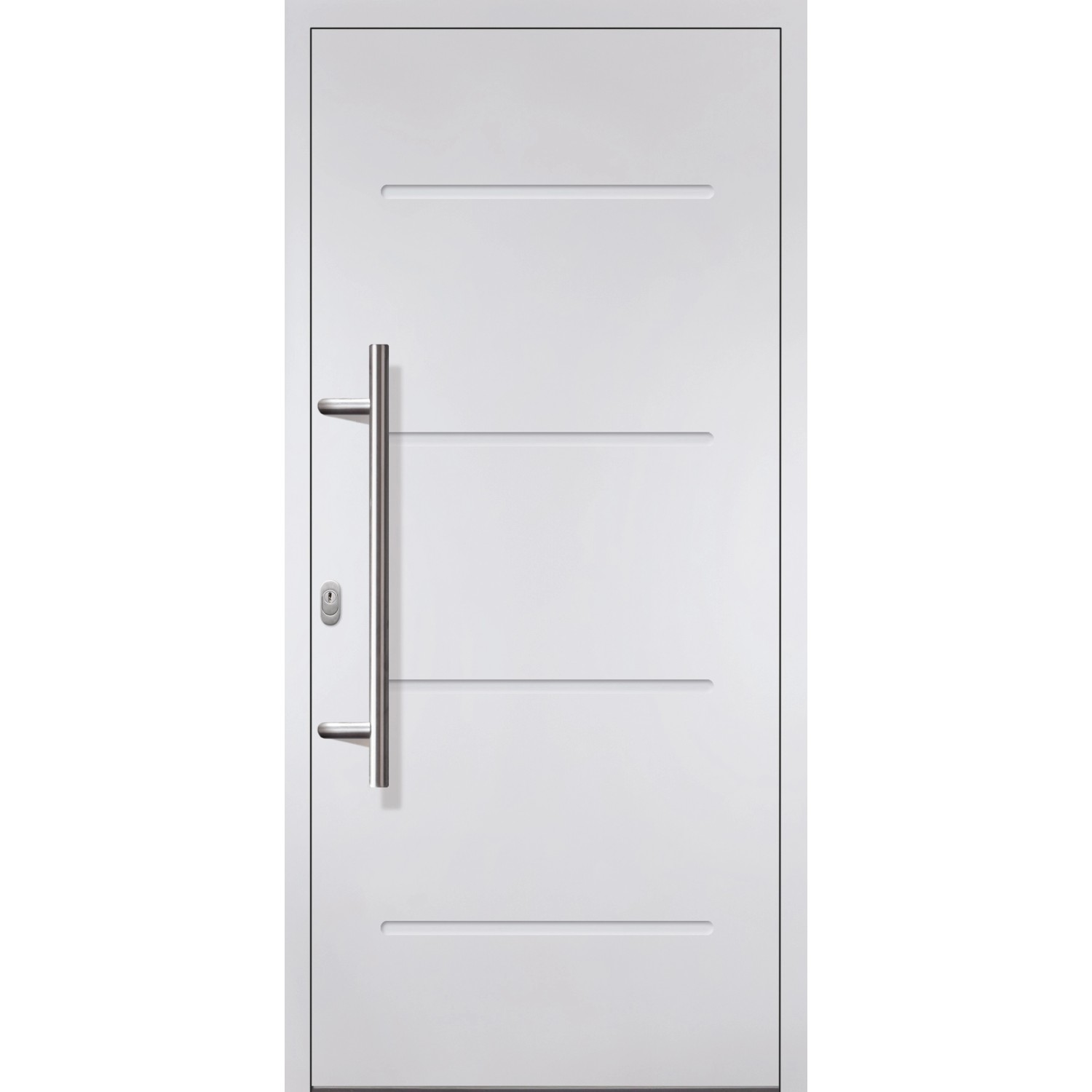 JM Meeth Haustür Novum Secura Modell 3 Weiß 208 cm x 108 cm Anschlag Rechts