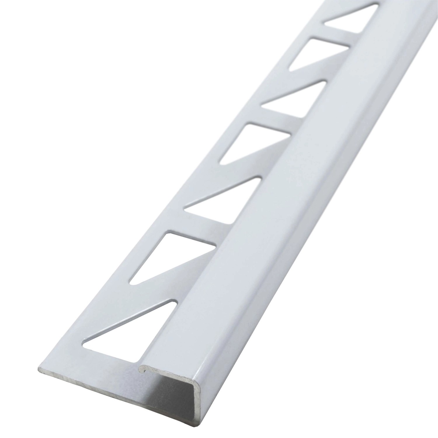 Dalsys Fliesenschiene Eckprofil Aluminium 2,5m x 12,5mm Weiß Kantenschutz günstig online kaufen