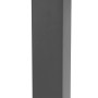 QAZQA Moderne Außen Stehleuchte Dunkelgrau mit Rauchglas 80 cm Malios_9