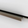 Detailaufnahme: Weiß matter Held Möbel Einzelwaschtisch Monza (100 cm) mit Softclose Schublade.