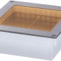 Paulmann Brick LED-Bodeneinbaustrahler, 10x10cm, für den Außenbereich. Quadratisch, silberfarbenes Gehäuse, warmweißes Licht.