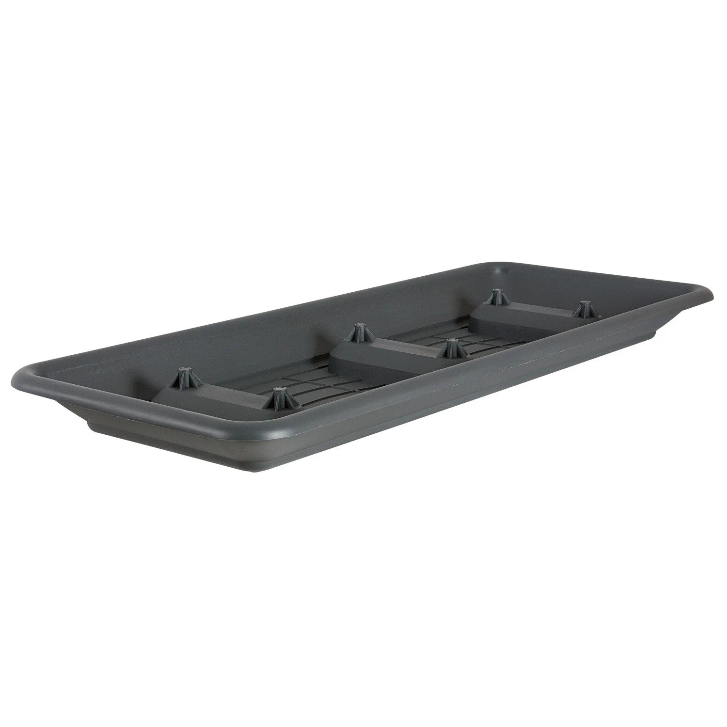 Geli Blumenkasten Untersetzer Plato Rechteckig 100 cm Anthrazit Kunststoff  kaufen bei OBI