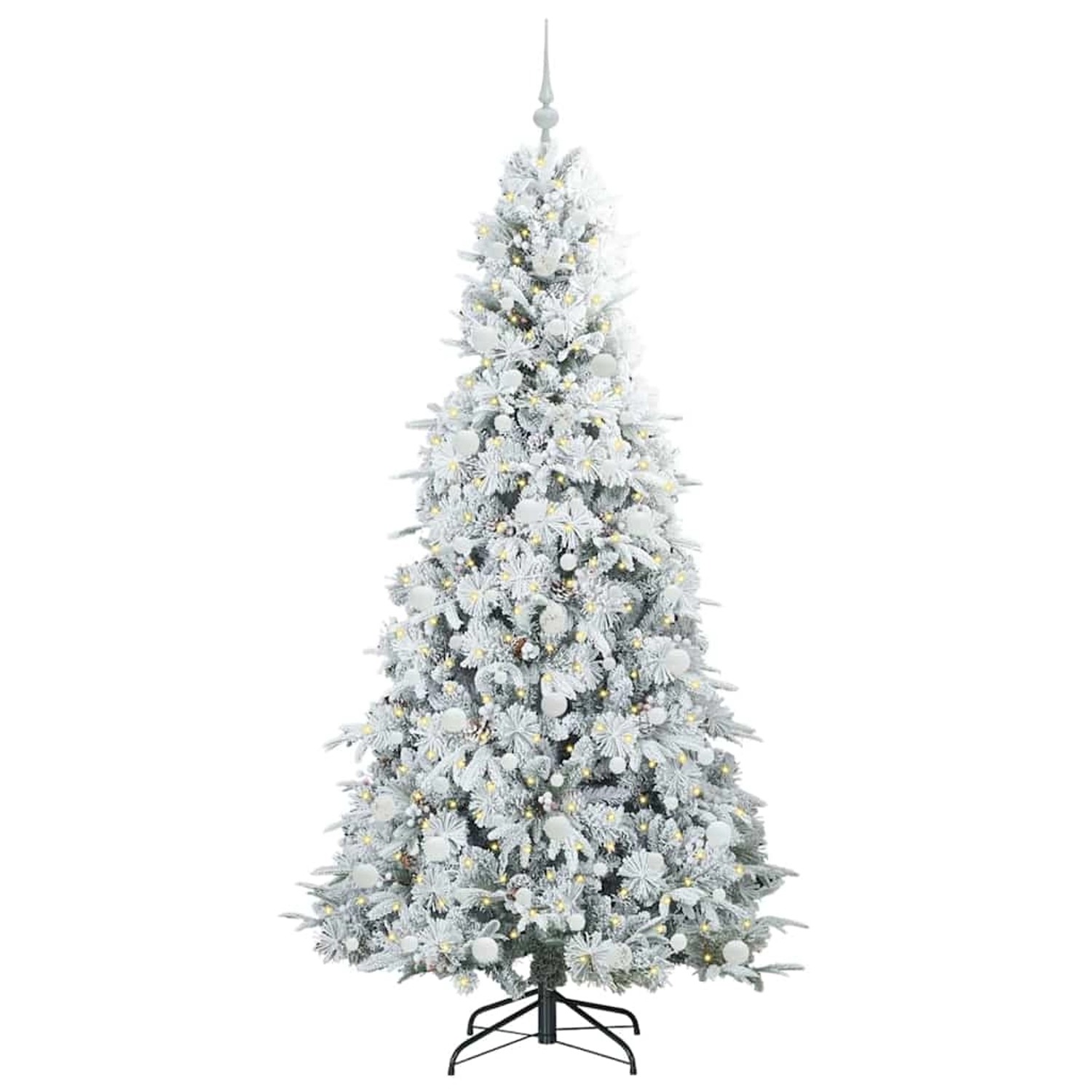 vidaXL Künstlicher Klappbarer Weihnachtsbaum Grün 210 cm PE und PVC 3397500