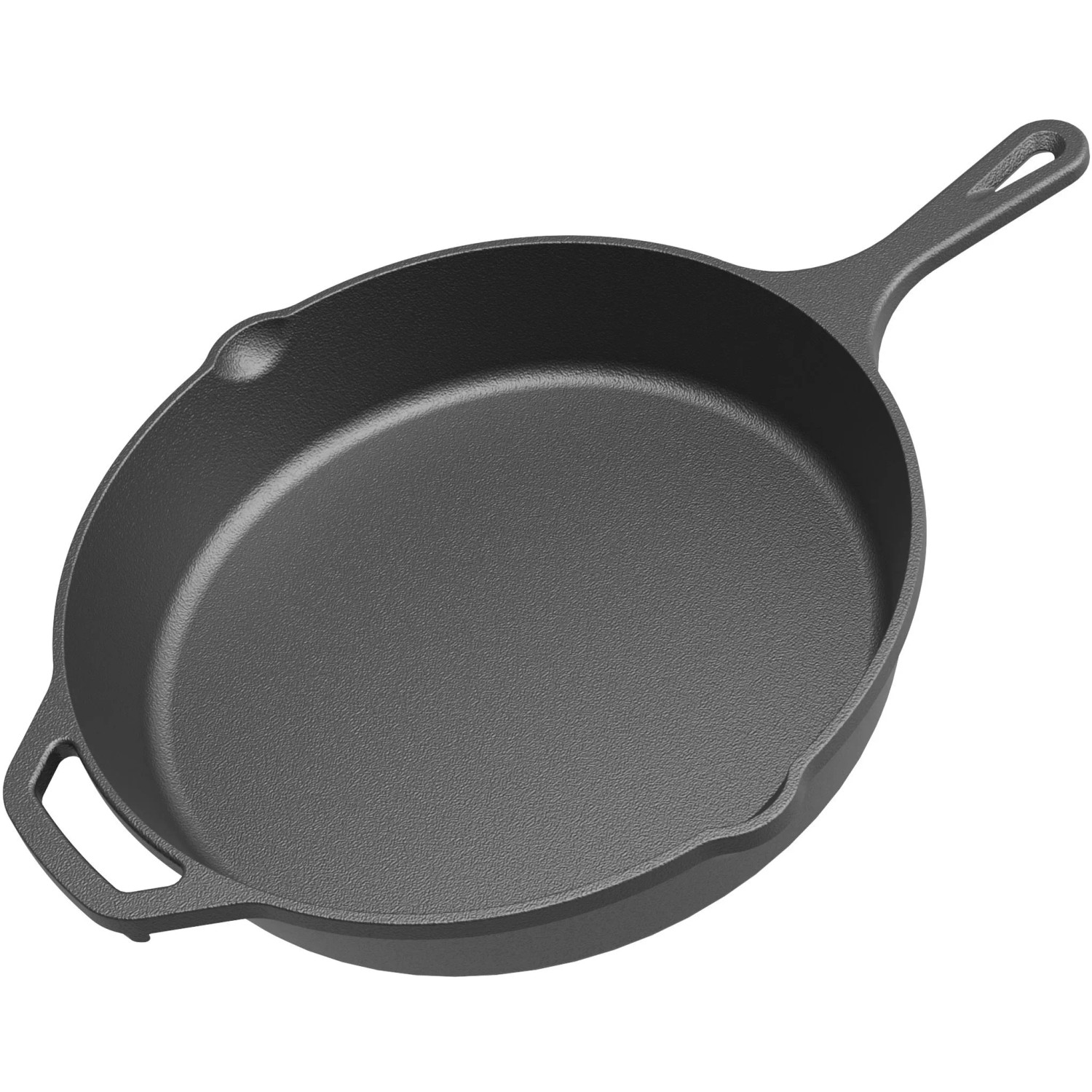 Wiltec Bratpfanne Gusseisen Ø30Cm Mit Griff Feuerpfanne Grillpfanne Steakpfanne